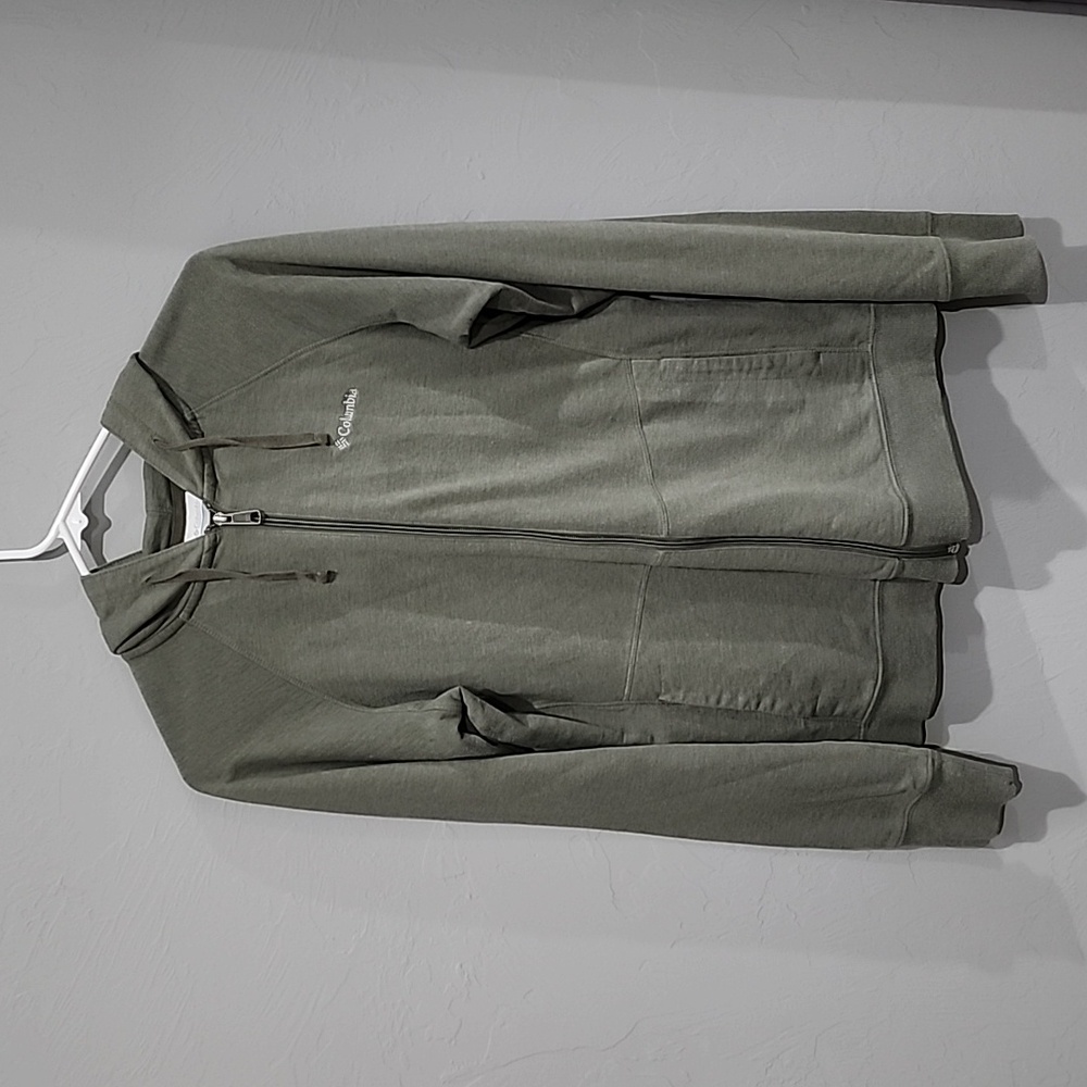 Columbia light weight full zip hooded jacket